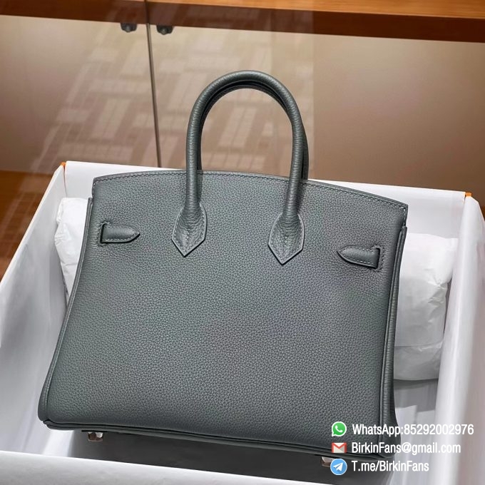 Best Fake Hermes Bag Birkin 25 Black Togo Calfskin Leather Silver Hardware 02