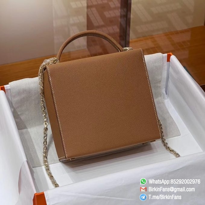 Best Replica Hermes Cinhetic Clutch Bag Gold 37 Evercolor Leather Top Handle Bags 2