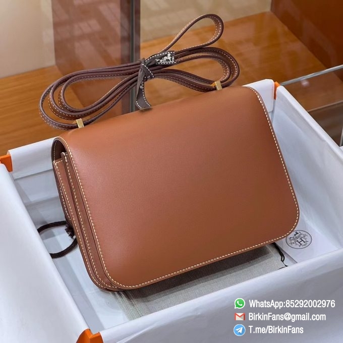 Best Replica Hermes Bags Constance Mini Bag 18cm Brown Gold 37 Box Leather Gold Hardware 1